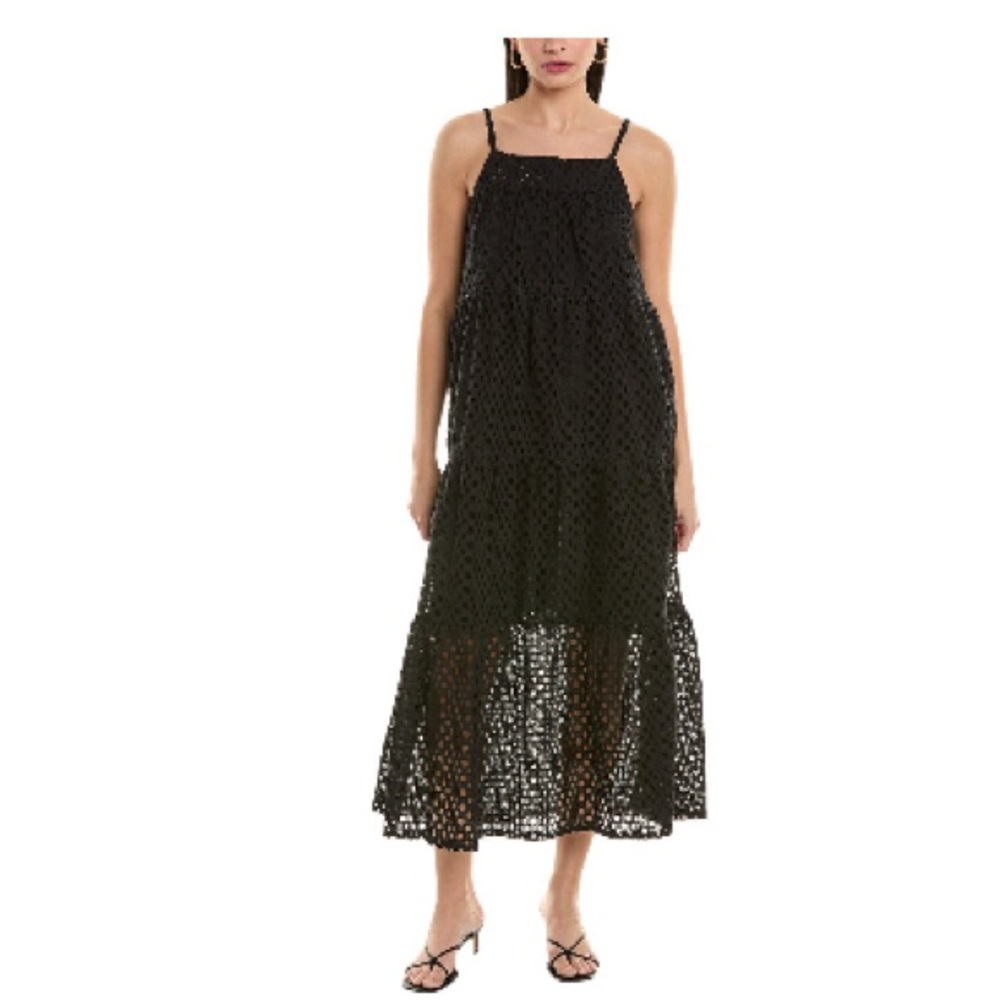 Alpha Studio Eyelet Maxi Dress NWT